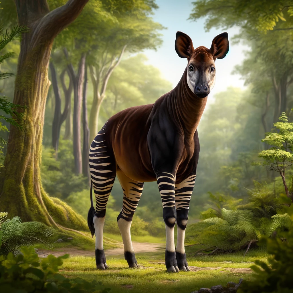 Okapi: Binatang Keren yang Mirip Zebra tapi Nggak!