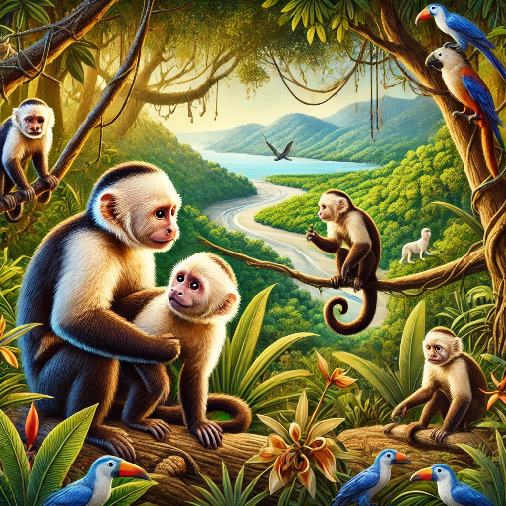 Kapusin Muka-Putih Panama: Primata Cerdas dan Sosial