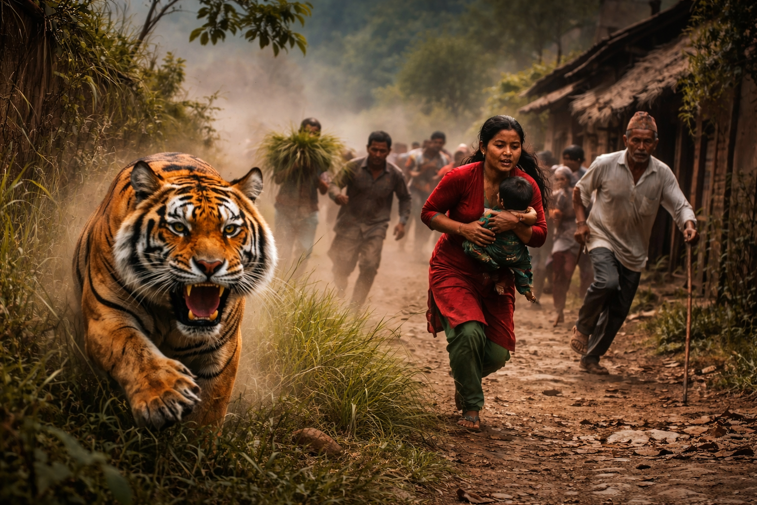 Serangan Satwa Liar di Nepal