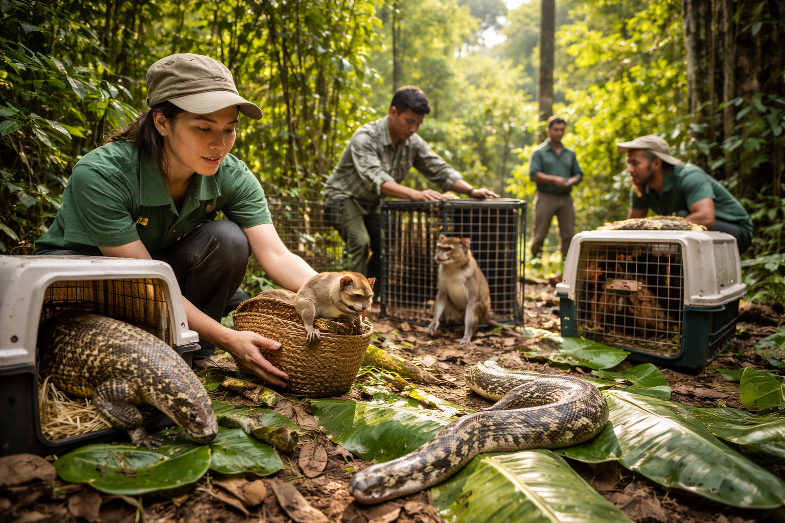 Dong Nai Terima dan Lepaskan Hewan Liar Langka ke Habitatnya