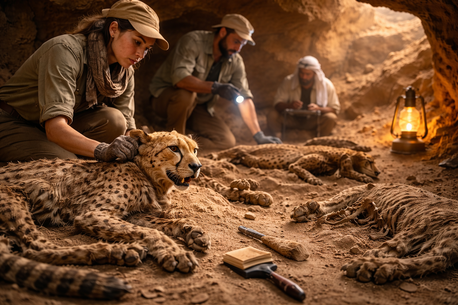 Penemuan Mumi Cheetah di Gurun Arab