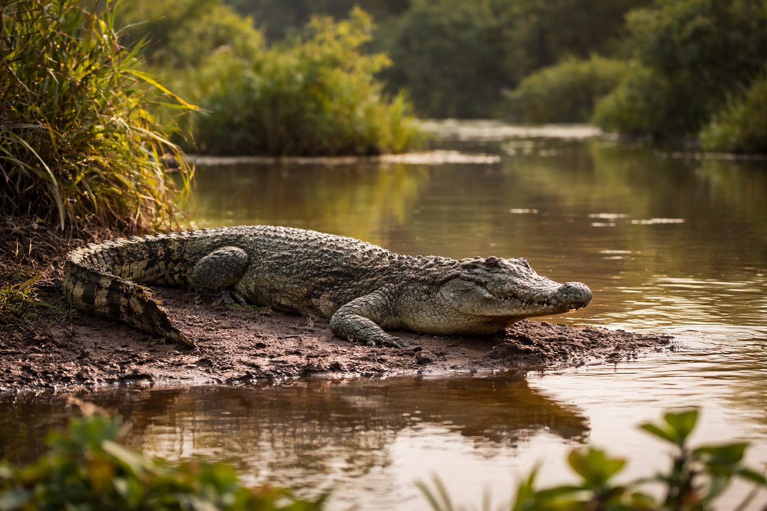 Buaya Siam Langka Mulai Pulih Berkat Komunitas di Laos