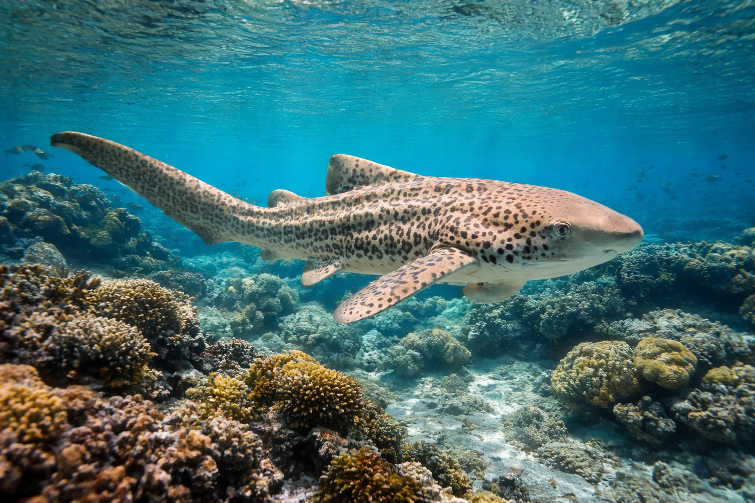 Thailand Lepas Hiu Tutul Langka ke Alam