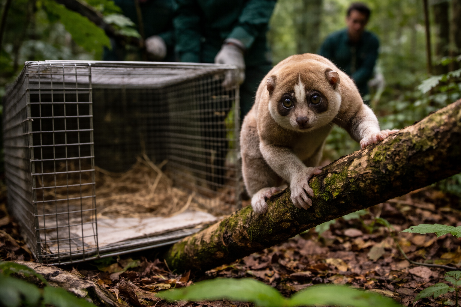 Kukang Langka Dilepas Kembali ke Hutan di Vietnam