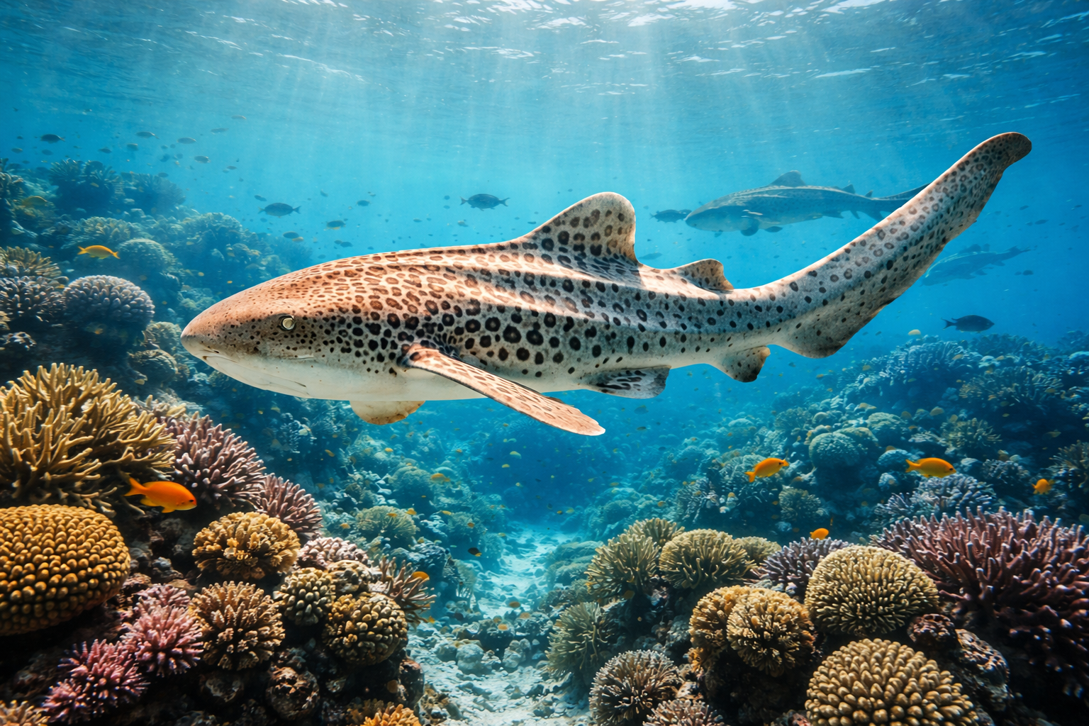 Thailand Lepasliarkan Hiu Leopard Terancam Punah