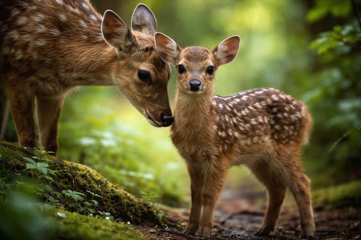 Anak Rusa Langka Lahir di Kebun Binatang Inggris
