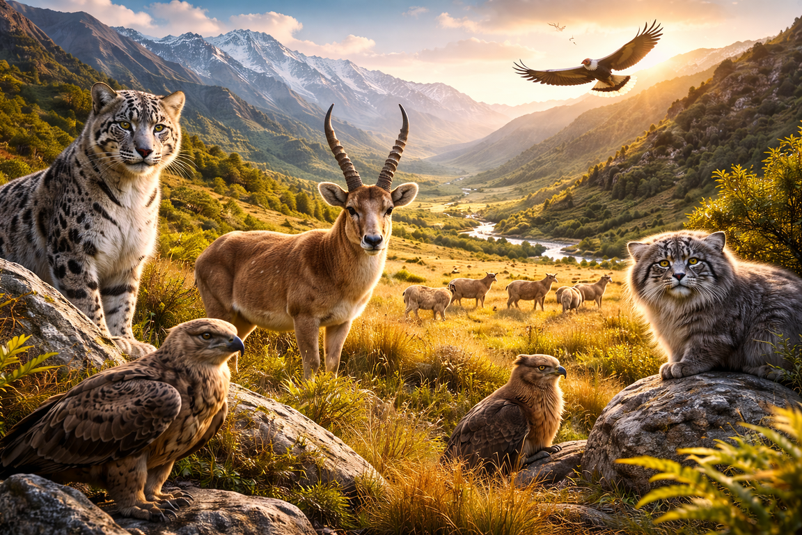 Populasi Hewan Langka Meningkat di Wilayah Zhambyl